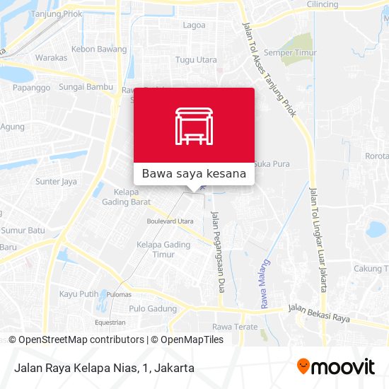 Peta Jalan Raya Kelapa Nias, 1