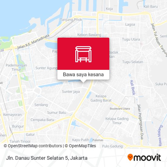 Peta Jln. Danau Sunter Selatan 5