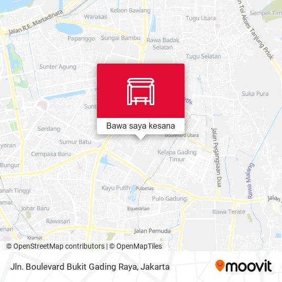 Peta Jln. Boulevard Bukit Gading Raya