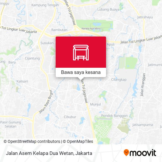 Peta Jalan Asem Kelapa Dua Wetan
