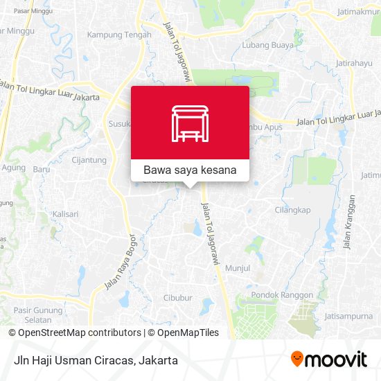 Peta Jln Haji Usman Ciracas