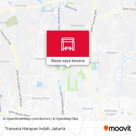 Peta Transera Harapan Indah