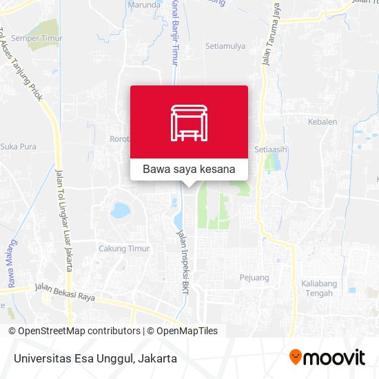 Peta Universitas Esa Unggul