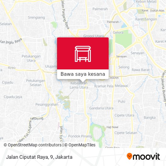 Peta Jalan Ciputat Raya, 9