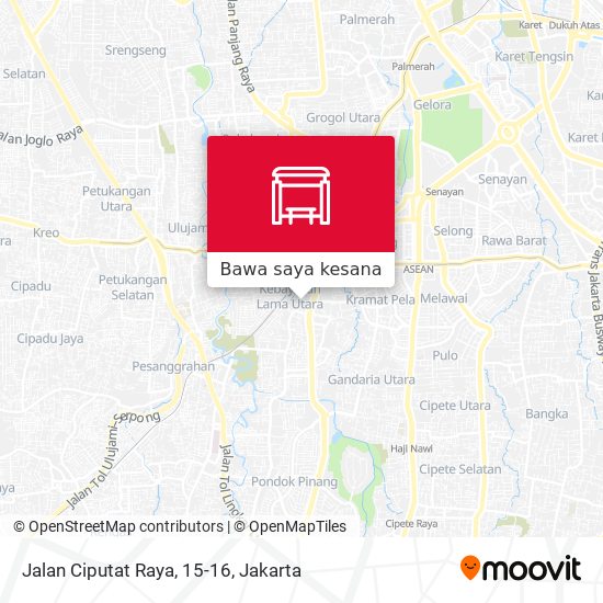 Peta Jalan Ciputat Raya, 15-16