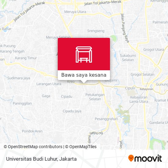 Peta Universitas Budi Luhur
