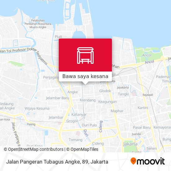 Peta Jalan Pangeran Tubagus Angke, 89