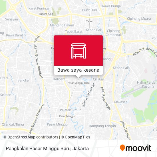 Peta Pangkalan Pasar Minggu Baru