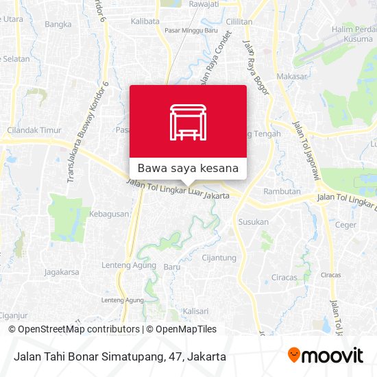 Peta Jalan Tahi Bonar Simatupang, 47