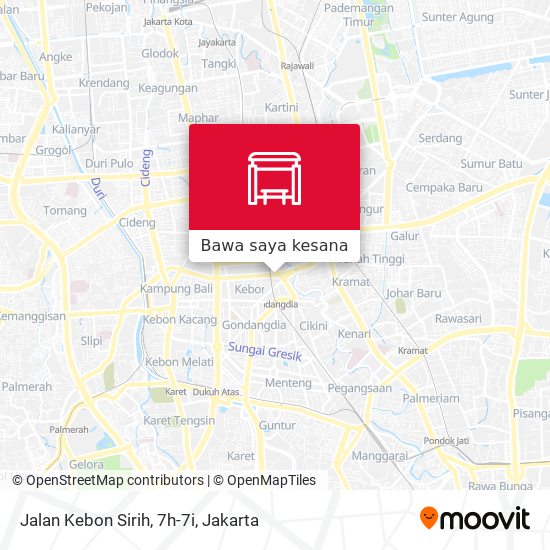 Peta Jalan Kebon Sirih, 7h-7i
