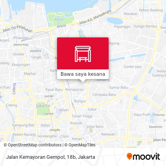 Peta Jalan Kemayoran Gempol, 18b