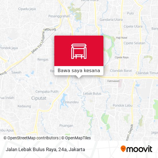 Peta Jalan Lebak Bulus Raya, 24a