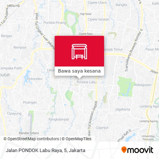 Peta Jalan PONDOK Labu Raya, 5