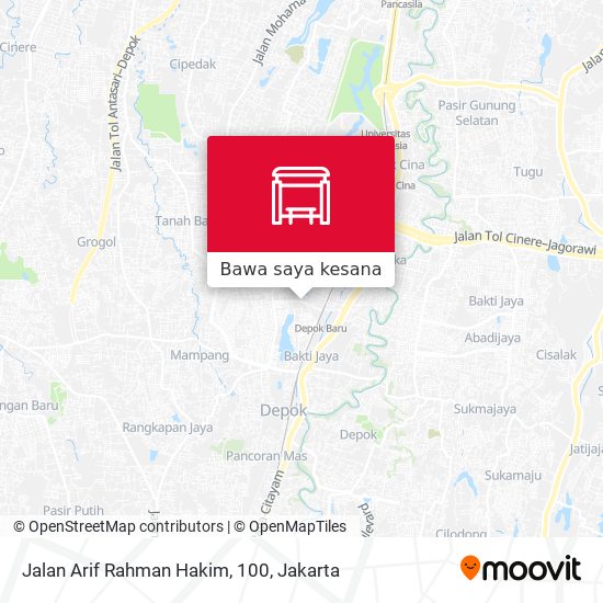Peta Jalan Arif Rahman Hakim, 100