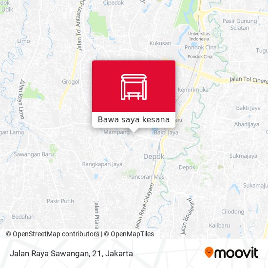 Peta Jalan Raya Sawangan, 21