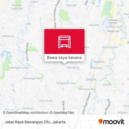 Peta Jalan Raya Sawangan 25c