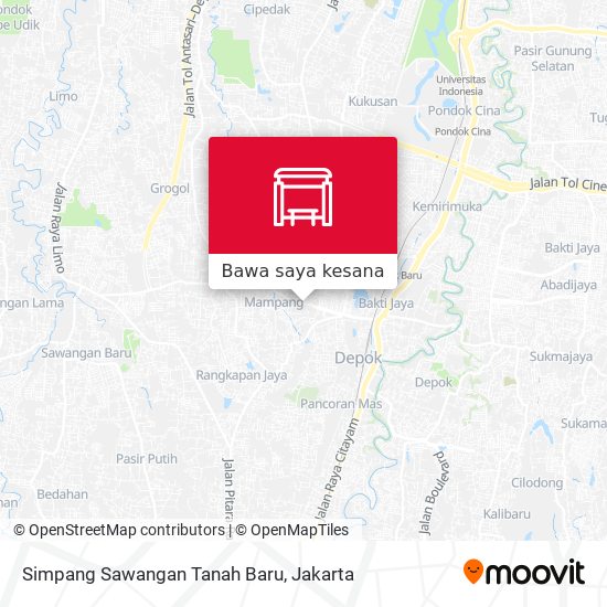 Peta Simpang Sawangan Tanah Baru