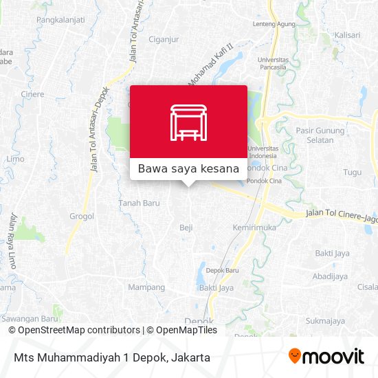 Peta Mts Muhammadiyah 1 Depok