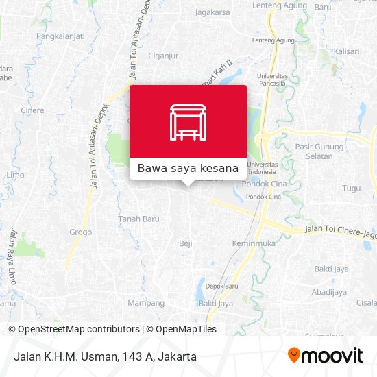 Peta Jalan K.H.M. Usman, 143 A