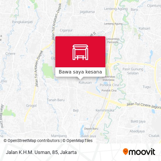 Peta Jalan K.H.M. Usman, 85
