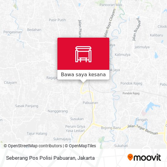 Peta Seberang Pos Polisi Pabuaran