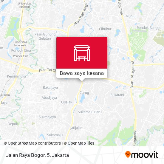 Peta Jalan Raya Bogor, 5