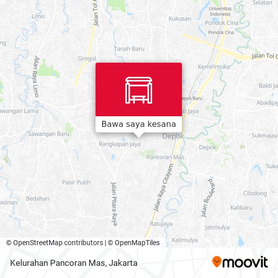Peta Kelurahan Pancoran Mas
