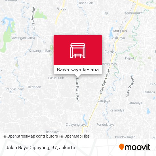 Peta Jalan Raya Cipayung, 97
