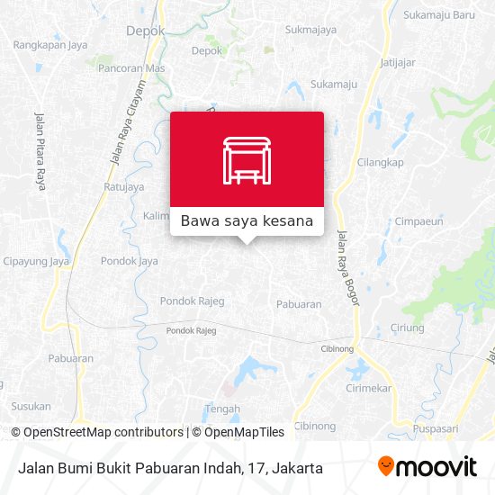 Peta Jalan Bumi Bukit Pabuaran Indah, 17
