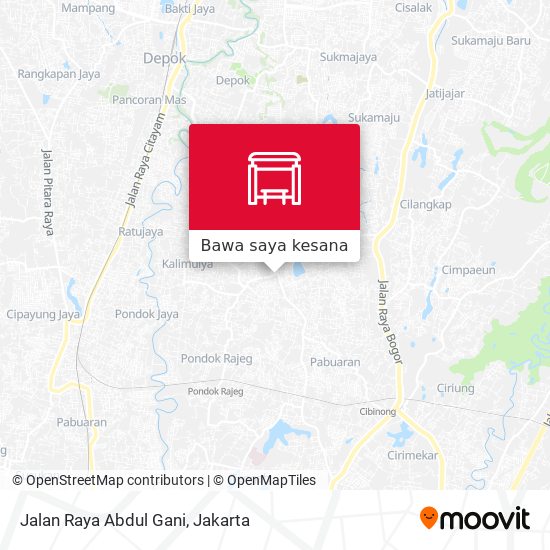 Peta Jalan Raya Abdul Gani