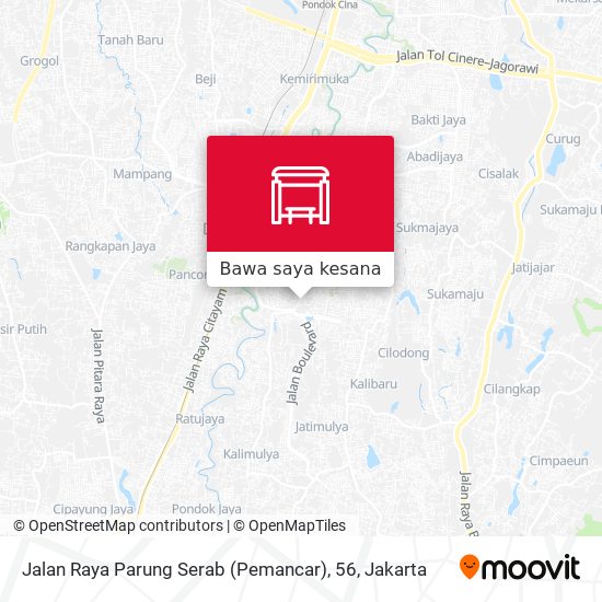 Peta Jalan Raya Parung Serab (Pemancar), 56