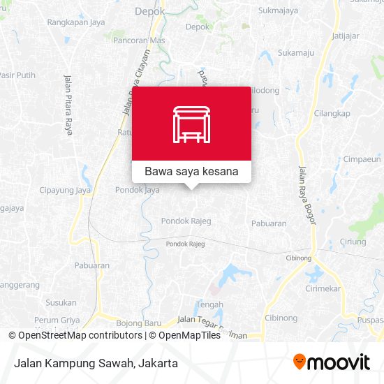 Peta Jalan Kampung Sawah