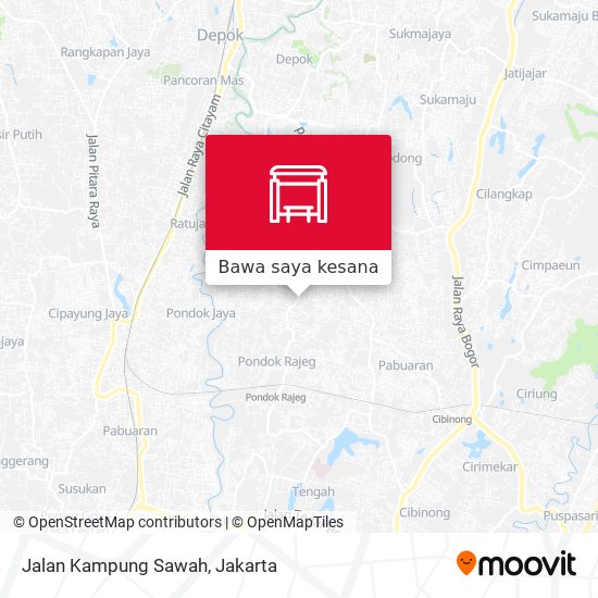 Peta Jalan Kampung Sawah