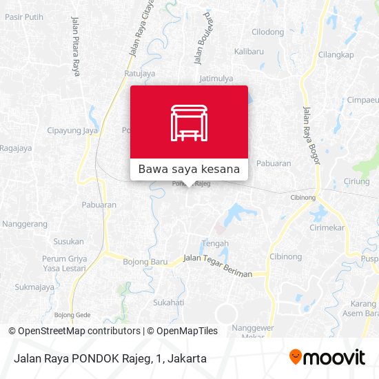 Peta Jalan Raya PONDOK Rajeg, 1