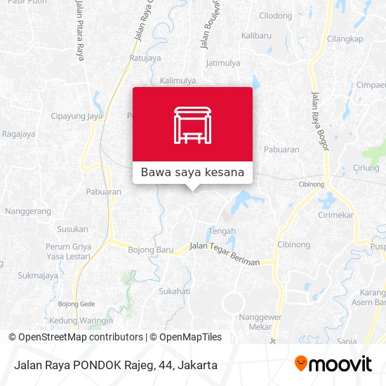 Peta Jalan Raya PONDOK Rajeg, 44