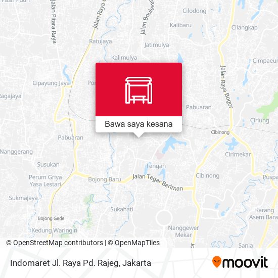 Peta Indomaret Jl. Raya Pd. Rajeg