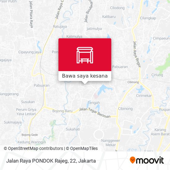 Peta Jalan Raya PONDOK Rajeg, 22