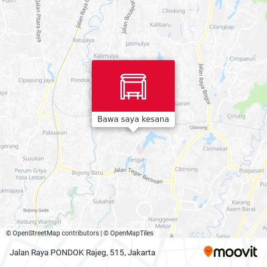 Peta Jalan Raya PONDOK Rajeg, 515