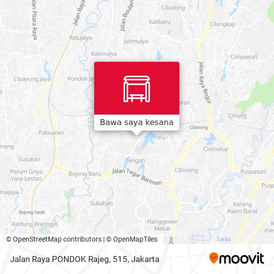 Peta Jalan Raya PONDOK Rajeg, 515