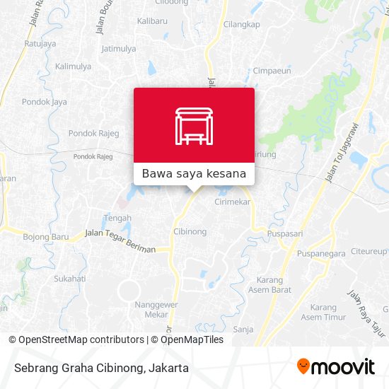 Peta Sebrang Graha Cibinong