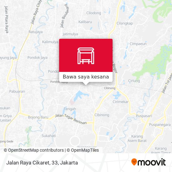 Peta Jalan Raya Cikaret, 33