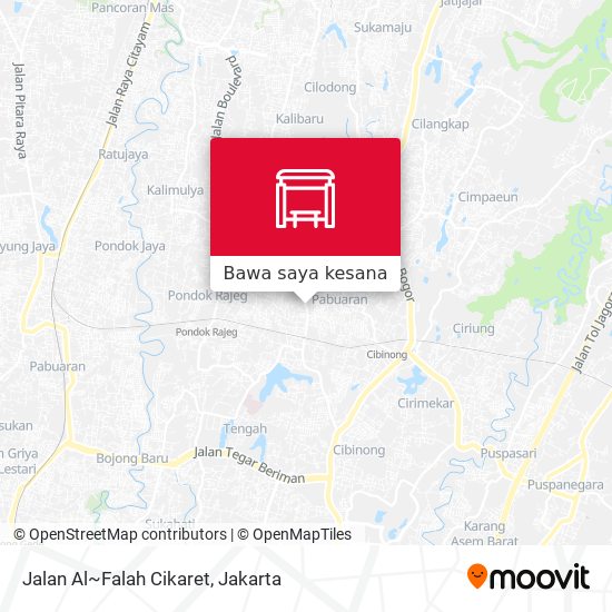Peta Jalan Al~Falah Cikaret