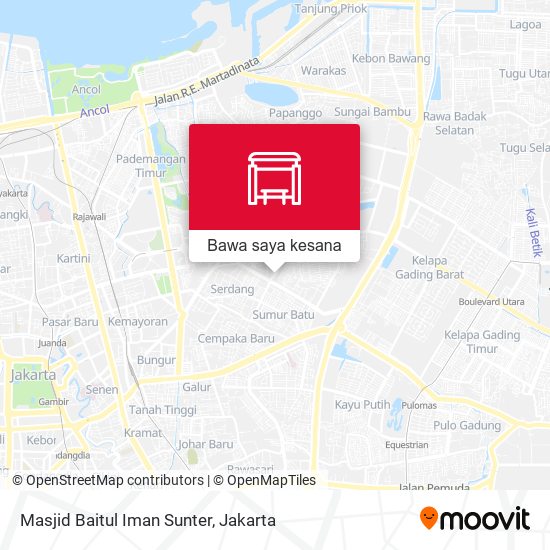 Peta Masjid Baitul Iman Sunter