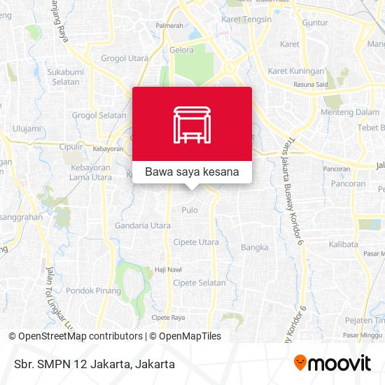 Peta Sbr. SMPN 12 Jakarta