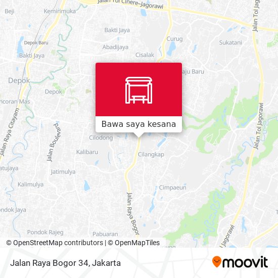 Peta Jalan Raya Bogor 34