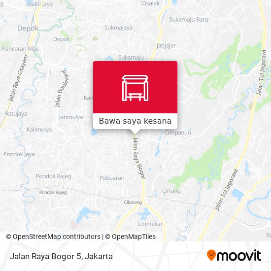 Peta Jalan Raya Bogor 5