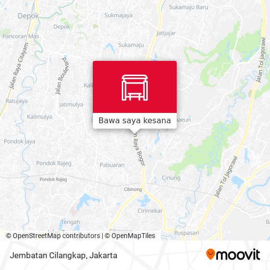 Peta Jembatan Cilangkap