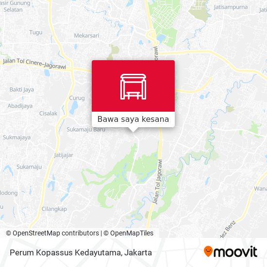 Peta Perum Kopassus Kedayutama