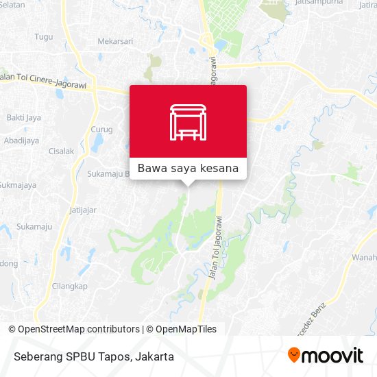 Peta Seberang SPBU Tapos