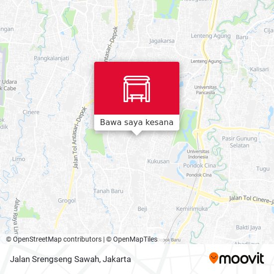 Peta Jalan Srengseng Sawah